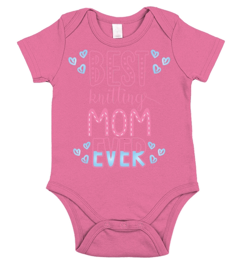 Best Knitting Mom Ever Short Sleeve Baby One-Piece
