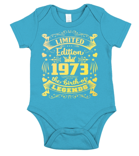 Birthday 1973 limited edition Short Sleeve Baby One-Piece