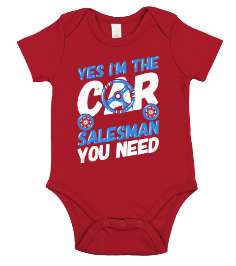 Car Salesman Automobile Sportscar Seller Gift Short Sleeve Baby One-Piece