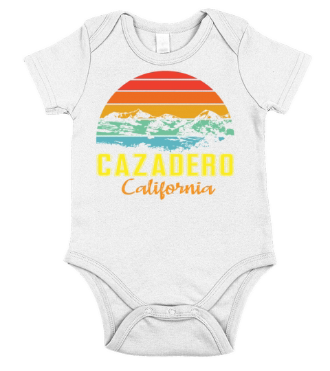 Cazadero California Vintage Mountains Hiking Short Sleeve Baby One-Piece