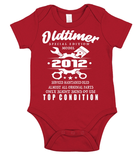 Classic Car Special Edition Model 2012 Birthday Short Sleeve Baby One-Piece