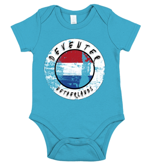 Deventer Netherlands Vintage Short Sleeve Baby One-Piece