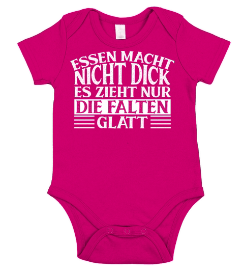 Food Eating Thick Gift German Funny Short Sleeve Baby One-Piece