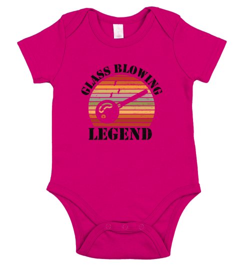 Glass Blowing Legend Glassworking Vintage Glass Short Sleeve Baby One-Piece
