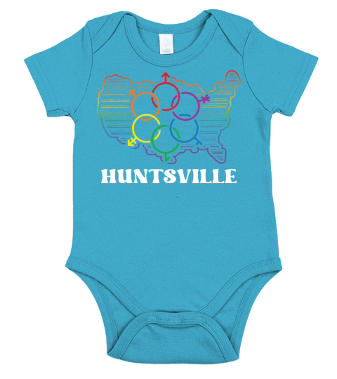 Huntsville Pride Flag Pride Month LGBTQ Flag LGBT Short Sleeve Baby One-Piece