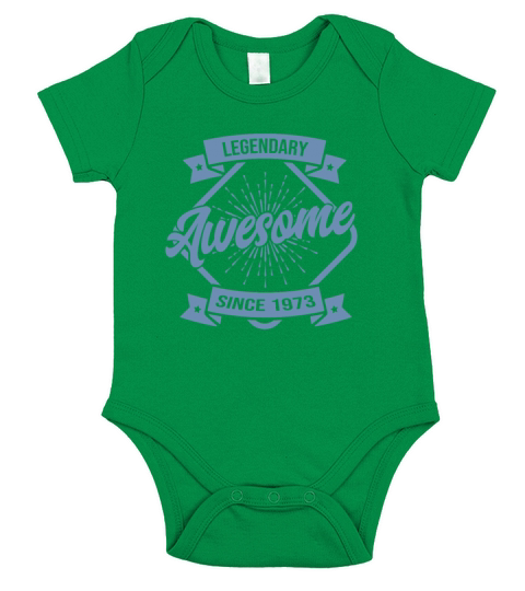 Legendary since 1973 birthday Short Sleeve Baby One-Piece