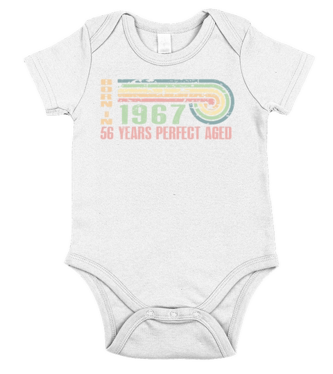 Legends Are Born In 1967 56 Years Old 56th Short Sleeve Baby One-Piece