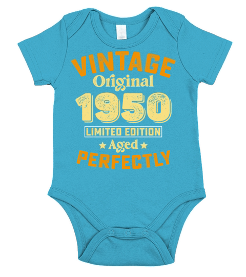 Limited Vintage Original 1950 Aged Edition Short Sleeve Baby One-Piece