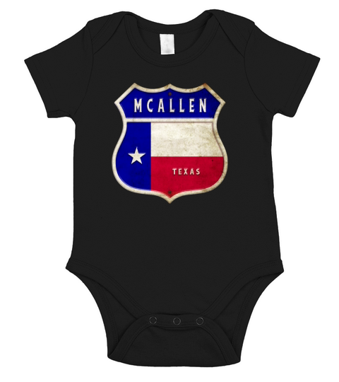 McAllen Texas coat of arms flag design Short Sleeve Baby One-Piece