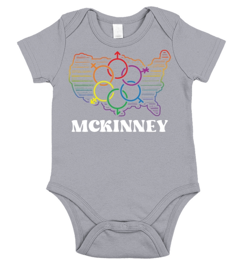 McKinney Pride Flag Pride Month LGBTQ Flag LGBT Co Short Sleeve Baby One-Piece