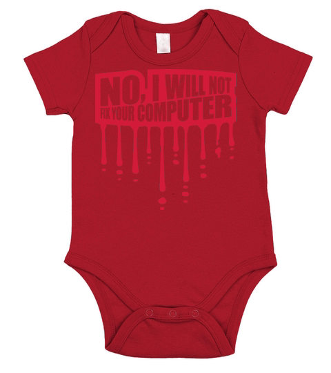 not fix your computer Short Sleeve Baby One-Piece