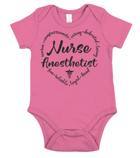 Nurse Anesthetist Design for CRNA Short Sleeve Baby One-Piece