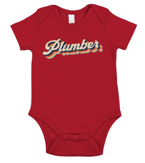 Plumbing Plumber Retro Vintage Short Sleeve Baby One-Piece