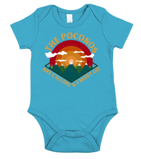 Pocono Mountains Pennsylvania Short Sleeve Baby One-Piece