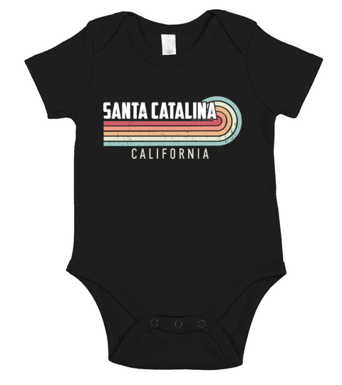 Santa Catalina National Park Vintage Short Sleeve Baby One-Piece