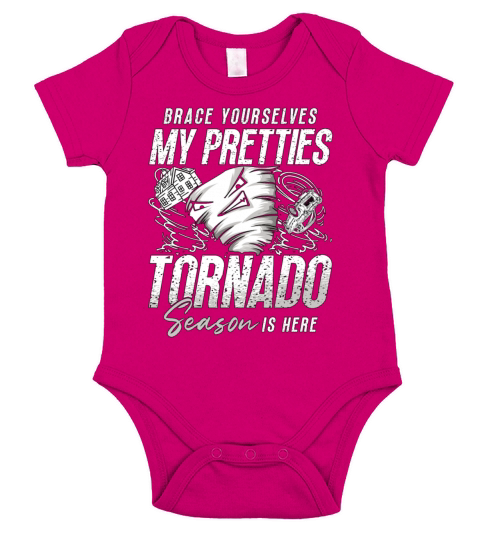 Tornadoes Brace Yourselves My Weather Storm Hunter Short Sleeve Baby One-Piece
