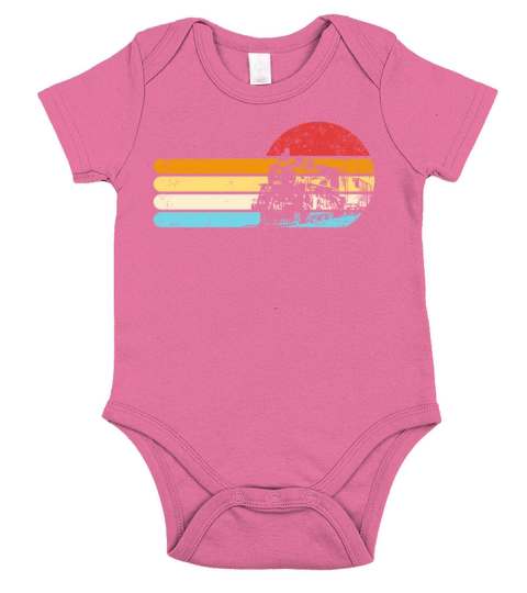 Train Engine Retro Train Conductor Vintage Trainre Short Sleeve Baby One-Piece