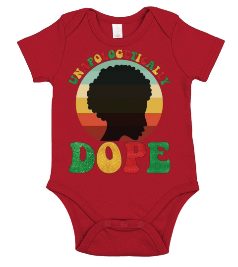 Unapologetically Dope Black History Month African Short Sleeve Baby One-Piece