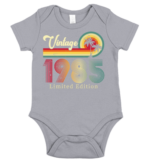 Vintage 1985 All Original Parts Short Sleeve Baby One-Piece