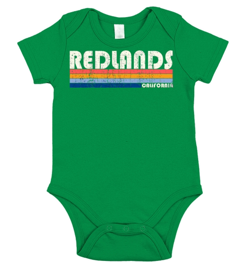 Vintage 70S 80S Style Redlands Ca Short Sleeve Baby One-Piece