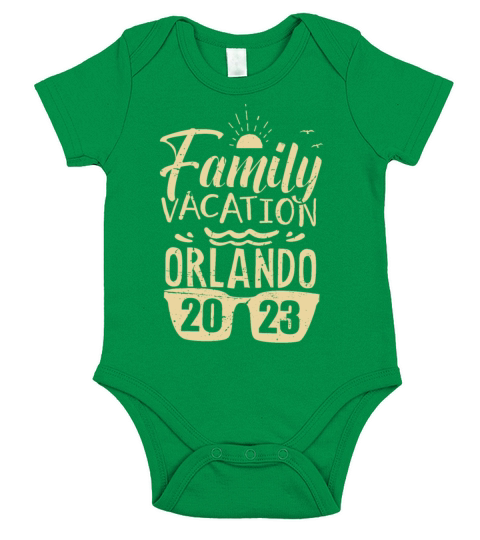 Vintage Orlando Vacation 2023 Matching Family Trip Short Sleeve Baby One-Piece