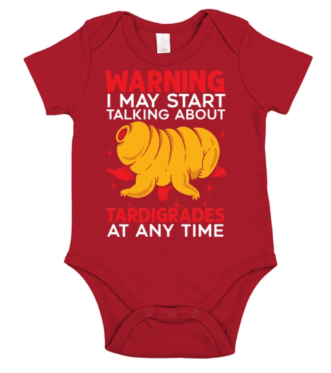 Warning I May Start Talking About Tardigrades Short Sleeve Baby One-Piece