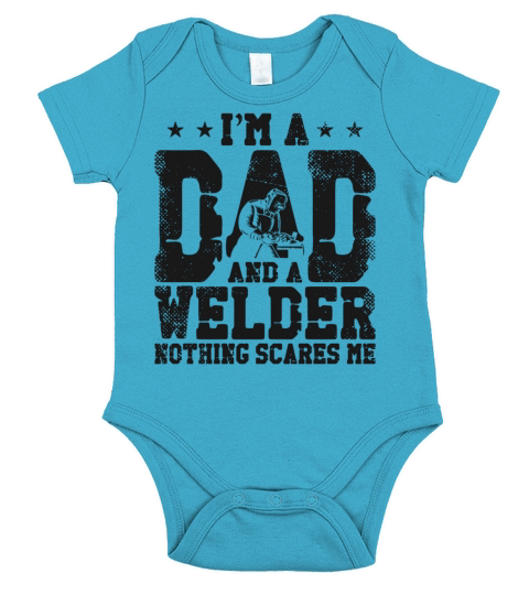 Welder Welding Dad Father Vintage Short Sleeve Baby One-Piece
