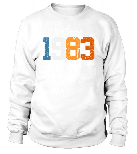 40 Years Vintage 1983 Retro 40th Birthday Sweatshirt Unisex