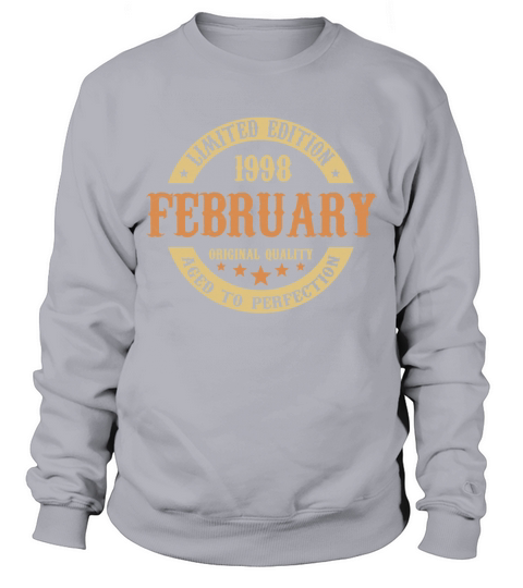 February 1998 Vintage Birthday Present Sweatshirt Unisex