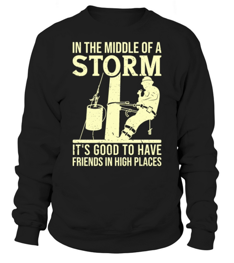 Thank A Lineman Quote Electrical Lineman Sweatshirt Unisex