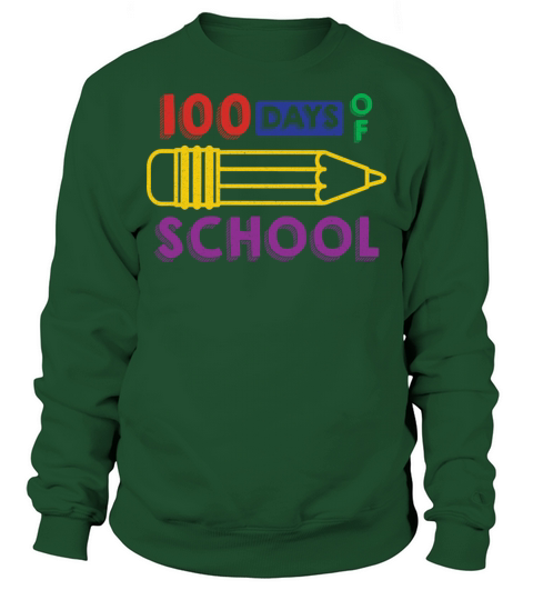 Vintage 100 Days Of School Sweatshirt Unisex
