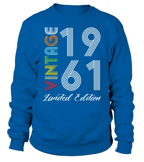 Vintage 1961 Vintage Birthday Retro Vintage Sweatshirt Unisex