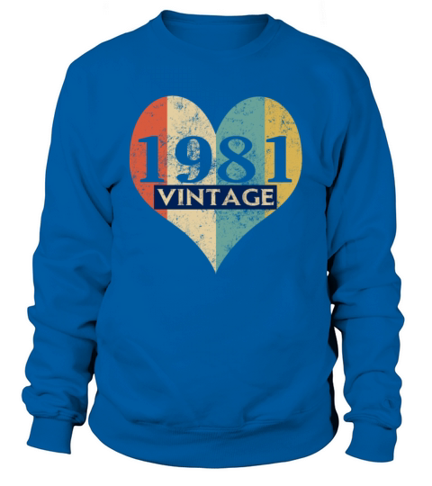 Vintage 1981 Retro Sweatshirt Unisex