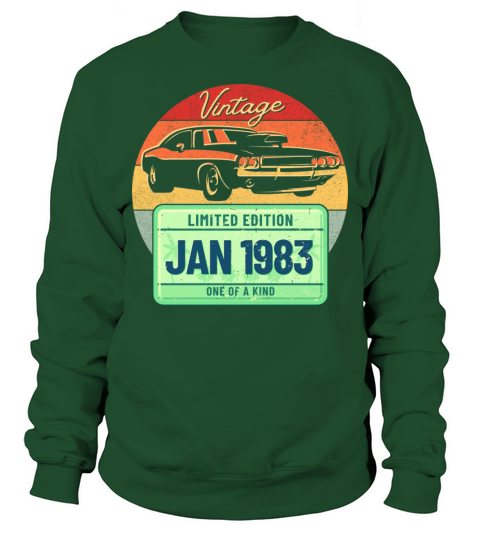 Vintage January 1983 Sweatshirt Unisex