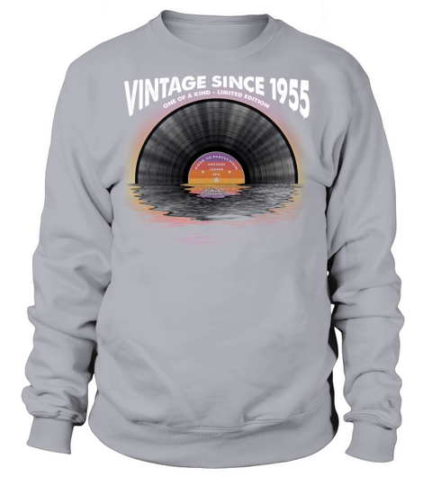 Vintage since 1955 Retro Disco Music Vintage Sweatshirt Unisex