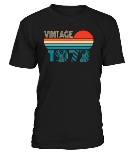 1973 Vintage born in Retro age Birthday gift idea T-Shirt Unisex