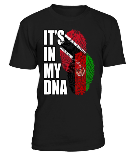 Afghan And Trinidad Tobago Mix Heritage DNA Flag T-Shirt Unisex