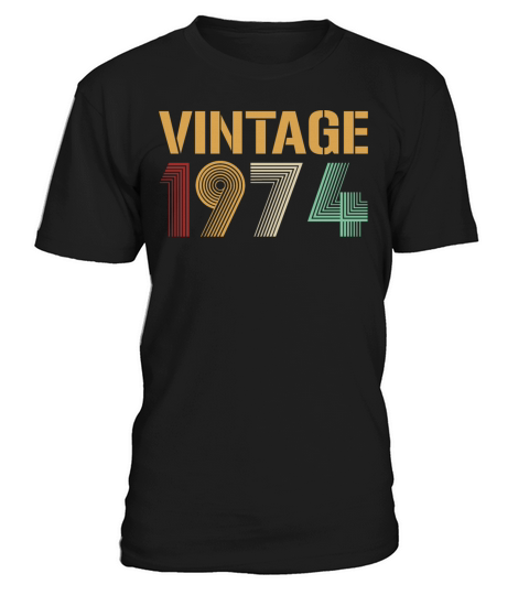 Beautiful Vintage 1974 Birthday Design T-Shirt Unisex