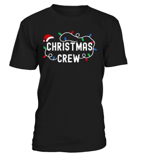 Christmas Crew Lights Hat Matching Pajama Group T-Shirt Unisex
