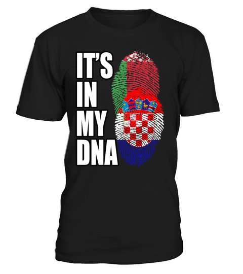 Croatian And Belarusian Mix Heritage DNA Flag T-Shirt Unisex