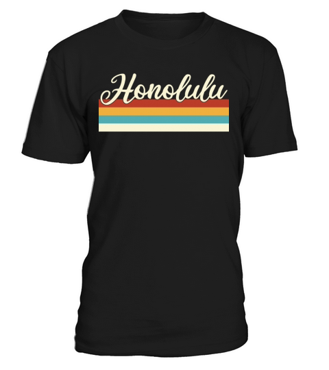 Honolulu - Hawaii - Retro - Vintage United States T-Shirt Unisex