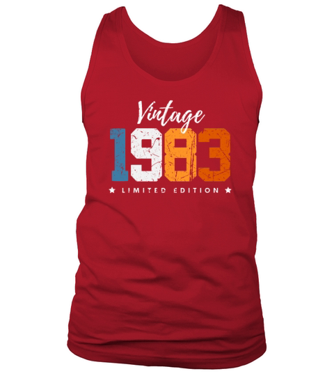 40 Years Vintage 1983 Retro 40th Birthday Tank Top Unisex
