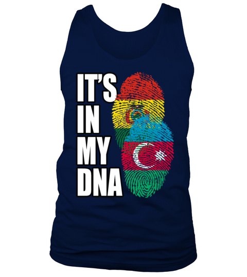 Azerbaijani And Bolivian Mix Heritage DNA Flag Tank Top Unisex