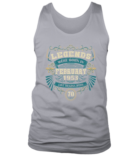Birthday Vintage February 1953 Retro Tank Top Unisex