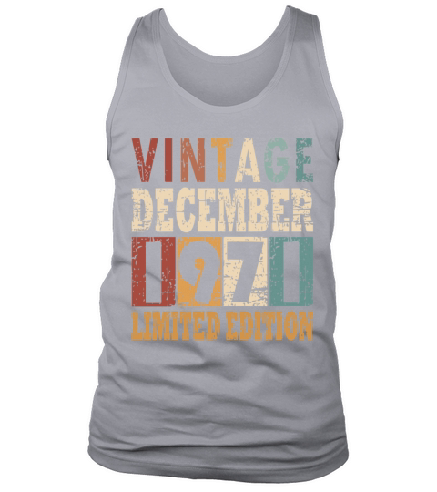born 1971 December vintage gift Tank Top Unisex
