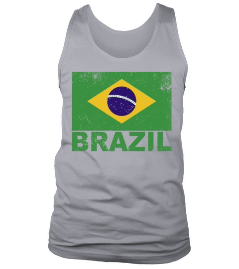Brazil Flag Vintage Brazilian Nationality Origin T Tank Top Unisex