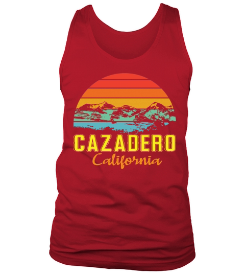 Cazadero California Vintage Mountains Hiking Tank Top Unisex