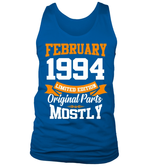 February 1994 Vintage Birthday Present Tank Top Unisex