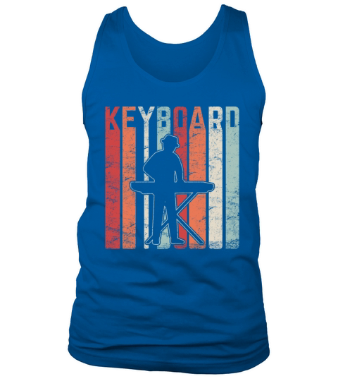 Keyboard Player Music Musician Pianist Vintage Pia Tank Top Unisex