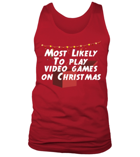 Most Likely To Christmas Matching Family Pajamas Tank Top Unisex